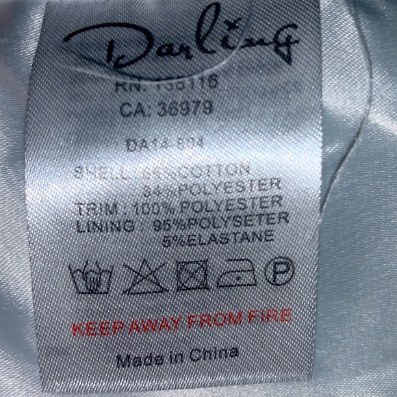 NWT⭐️Dressy Floral (Daisy) Design JACKET Cream Short Sleeve by DARLING🌼 - Picture 12 of 15